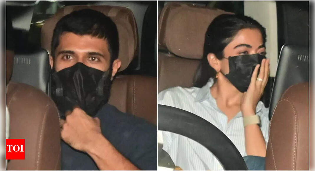 Rashmika Mandanna and Vijay Deverakonda spotted leaving airport together, rumoured couple seen sharing a car post landing | Hindi Movie News