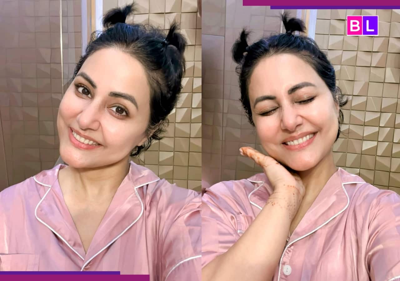 Hina Khan celebrates ‘Choti Choti Khushiyan’ post breast cancer battle, shares selfies in pigtails